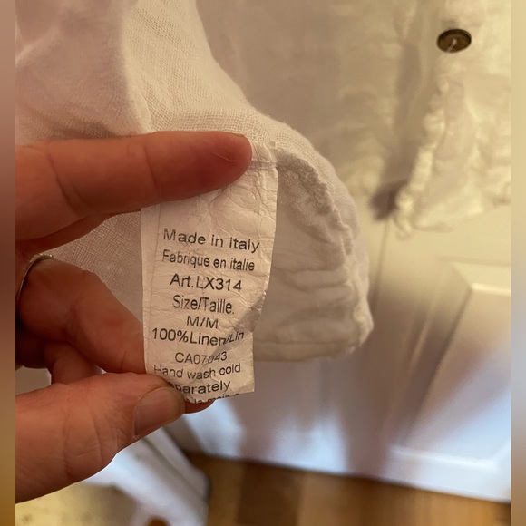 100% Linen Blouse - Picture 3 of 5